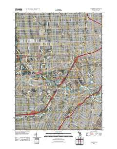 Dearborn Michigan Historical topographic map, 1:24000 scale, 7.5 X 7.5 Minute, Year 2011