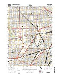 Dearborn Michigan Historical topographic map, 1:24000 scale, 7.5 X 7.5 Minute, Year 2014