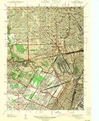 Dearborn Michigan Historical topographic map, 1:24000 scale, 7.5 X 7.5 Minute, Year 1942