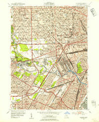 Dearborn Michigan Historical topographic map, 1:24000 scale, 7.5 X 7.5 Minute, Year 1952