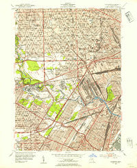 Dearborn Michigan Historical topographic map, 1:24000 scale, 7.5 X 7.5 Minute, Year 1952