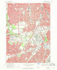 Dearborn Michigan Historical topographic map, 1:24000 scale, 7.5 X 7.5 Minute, Year 1968