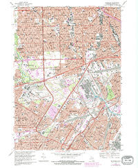 Dearborn Michigan Historical topographic map, 1:24000 scale, 7.5 X 7.5 Minute, Year 1968