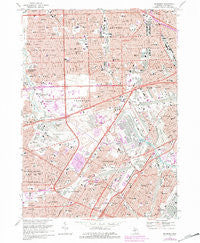 Dearborn Michigan Historical topographic map, 1:24000 scale, 7.5 X 7.5 Minute, Year 1968