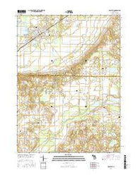 Decatur Michigan Current topographic map, 1:24000 scale, 7.5 X 7.5 Minute, Year 2016