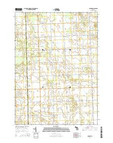 Decker Michigan Historical topographic map, 1:24000 scale, 7.5 X 7.5 Minute, Year 2014