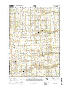 Deckerville Michigan Current topographic map, 1:24000 scale, 7.5 X 7.5 Minute, Year 2016