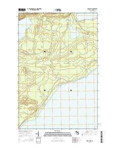 Deer Lake Michigan Historical topographic map, 1:24000 scale, 7.5 X 7.5 Minute, Year 2014