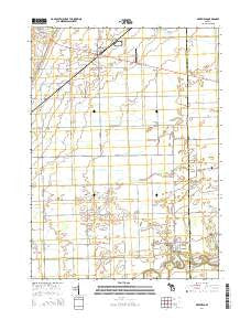 Deerfield Michigan Historical topographic map, 1:24000 scale, 7.5 X 7.5 Minute, Year 2014
