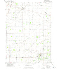 Deerfield Michigan Historical topographic map, 1:24000 scale, 7.5 X 7.5 Minute, Year 1972