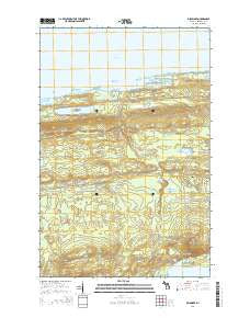 Delaware Michigan Historical topographic map, 1:24000 scale, 7.5 X 7.5 Minute, Year 2014
