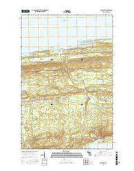 Delaware Michigan Current topographic map, 1:24000 scale, 7.5 X 7.5 Minute, Year 2017