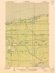 Delaware Michigan Historical topographic map, 1:31680 scale, 7.5 X 7.5 Minute, Year 1938