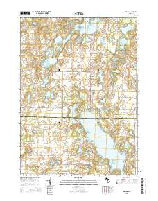 Delton Michigan Historical topographic map, 1:24000 scale, 7.5 X 7.5 Minute, Year 2014
