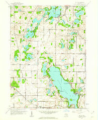 Delton Michigan Historical topographic map, 1:24000 scale, 7.5 X 7.5 Minute, Year 1961