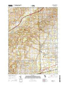 Denton Michigan Historical topographic map, 1:24000 scale, 7.5 X 7.5 Minute, Year 2014