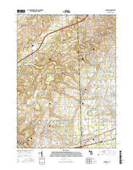 Denton Michigan Current topographic map, 1:24000 scale, 7.5 X 7.5 Minute, Year 2017