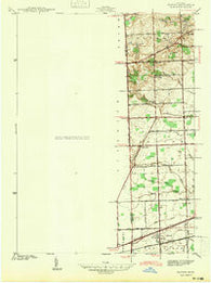Denton Michigan Historical topographic map, 1:24000 scale, 7.5 X 7.5 Minute, Year 1942