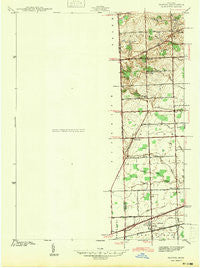 Denton Michigan Historical topographic map, 1:24000 scale, 7.5 X 7.5 Minute, Year 1942