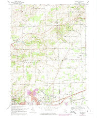 Denton Michigan Historical topographic map, 1:24000 scale, 7.5 X 7.5 Minute, Year 1969