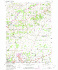 Denton Michigan Historical topographic map, 1:24000 scale, 7.5 X 7.5 Minute, Year 1969