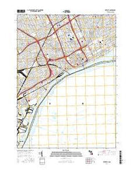 Detroit Michigan Current topographic map, 1:24000 scale, 7.5 X 7.5 Minute, Year 2017
