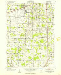 Detroit Wayne Airport Michigan Historical topographic map, 1:24000 scale, 7.5 X 7.5 Minute, Year 1952