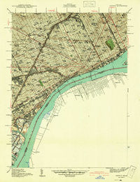 Detroit Michigan Historical topographic map, 1:24000 scale, 7.5 X 7.5 Minute, Year 1940