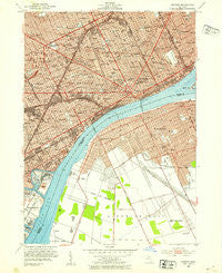 Detroit Michigan Historical topographic map, 1:24000 scale, 7.5 X 7.5 Minute, Year 1952