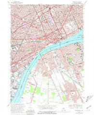 Detroit Michigan Historical topographic map, 1:24000 scale, 7.5 X 7.5 Minute, Year 1968