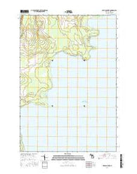 Devils Corner Michigan Current topographic map, 1:24000 scale, 7.5 X 7.5 Minute, Year 2016