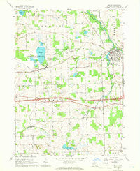 Dexter Michigan Historical topographic map, 1:24000 scale, 7.5 X 7.5 Minute, Year 1964