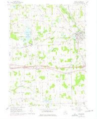 Dexter Michigan Historical topographic map, 1:24000 scale, 7.5 X 7.5 Minute, Year 1964