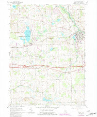 Dexter Michigan Historical topographic map, 1:24000 scale, 7.5 X 7.5 Minute, Year 1964