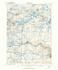 Dexter Michigan Historical topographic map, 1:62500 scale, 15 X 15 Minute, Year 1902