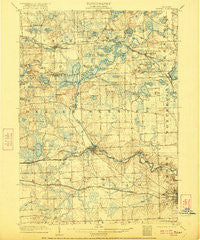 Dexter Michigan Historical topographic map, 1:62500 scale, 15 X 15 Minute, Year 1906