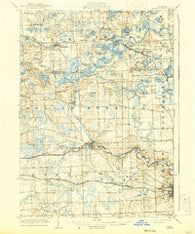 Dexter Michigan Historical topographic map, 1:62500 scale, 15 X 15 Minute, Year 1906