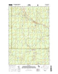 Diffin Michigan Current topographic map, 1:24000 scale, 7.5 X 7.5 Minute, Year 2017