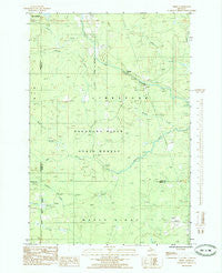 Diffin Michigan Historical topographic map, 1:24000 scale, 7.5 X 7.5 Minute, Year 1985