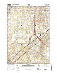 Dimondale Michigan Historical topographic map, 1:24000 scale, 7.5 X 7.5 Minute, Year 2014