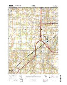 Dimondale Michigan Historical topographic map, 1:24000 scale, 7.5 X 7.5 Minute, Year 2014
