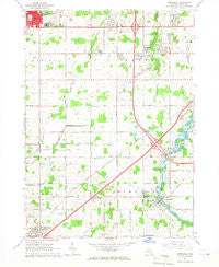Dimondale Michigan Historical topographic map, 1:24000 scale, 7.5 X 7.5 Minute, Year 1965