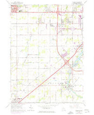 Dimondale Michigan Historical topographic map, 1:24000 scale, 7.5 X 7.5 Minute, Year 1965