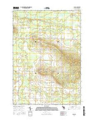 Dinca Michigan Current topographic map, 1:24000 scale, 7.5 X 7.5 Minute, Year 2016