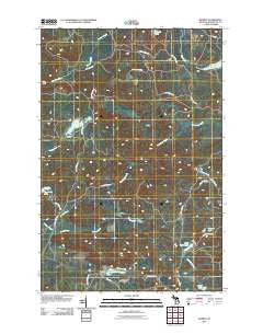 Diorite Michigan Historical topographic map, 1:24000 scale, 7.5 X 7.5 Minute, Year 2011