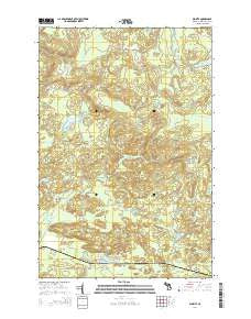 Diorite Michigan Historical topographic map, 1:24000 scale, 7.5 X 7.5 Minute, Year 2014