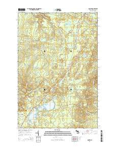 Donken Michigan Historical topographic map, 1:24000 scale, 7.5 X 7.5 Minute, Year 2014