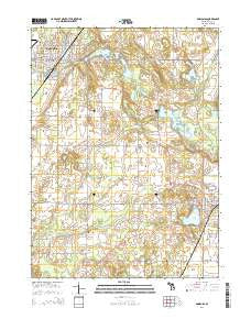 Dowagiac Michigan Historical topographic map, 1:24000 scale, 7.5 X 7.5 Minute, Year 2014