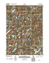 Dowling Michigan Historical topographic map, 1:24000 scale, 7.5 X 7.5 Minute, Year 2011