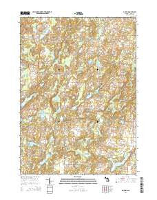Dowling Michigan Historical topographic map, 1:24000 scale, 7.5 X 7.5 Minute, Year 2014